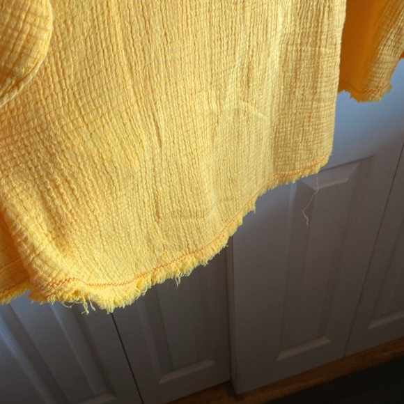 FREE PEOPLE NWT Summer Daydream🌻 Long Sleeve Buttondown Pockets Cotton Shirt xs - Picture 8 of 12